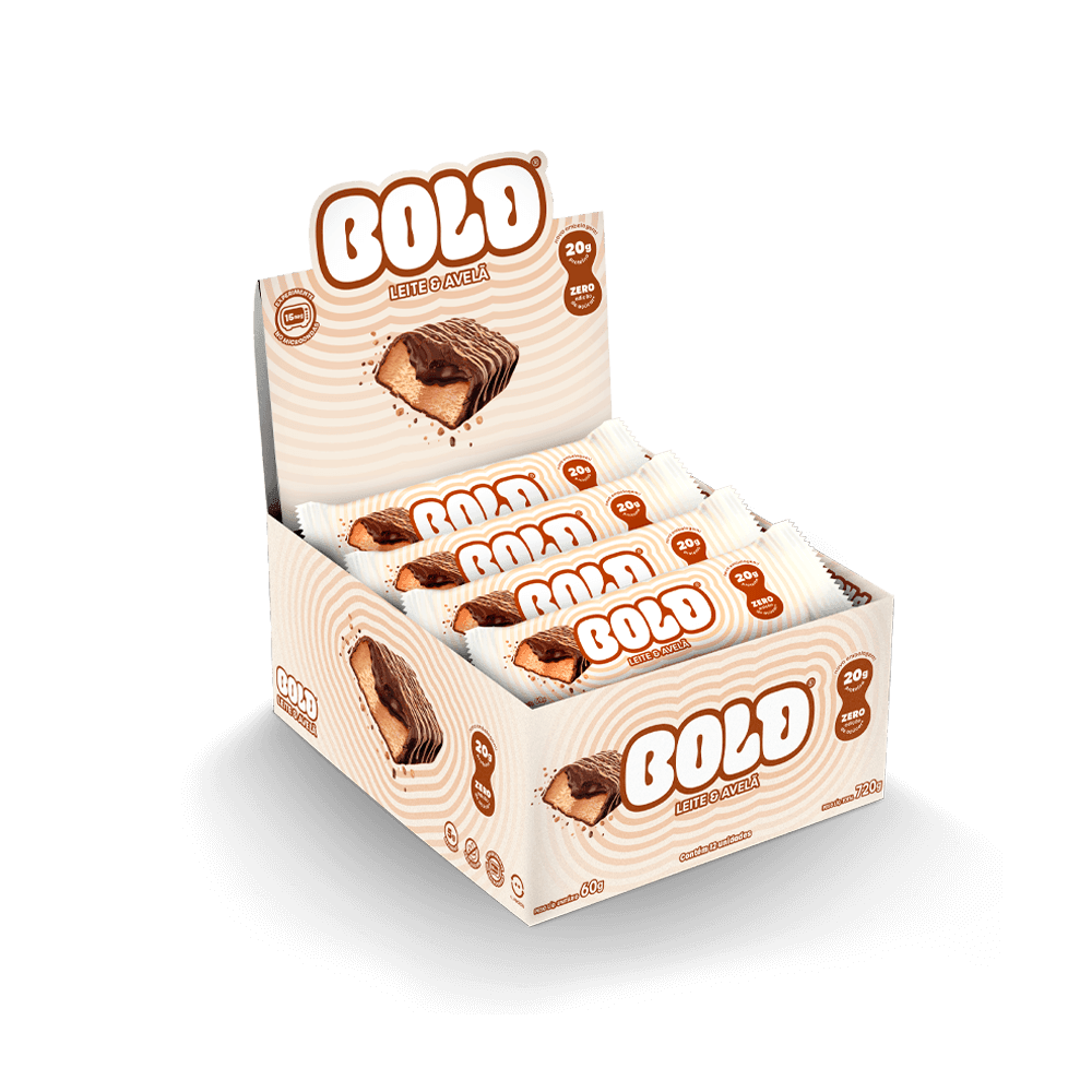 BOLD LEITE & AVELÃ - BOLD Snacks