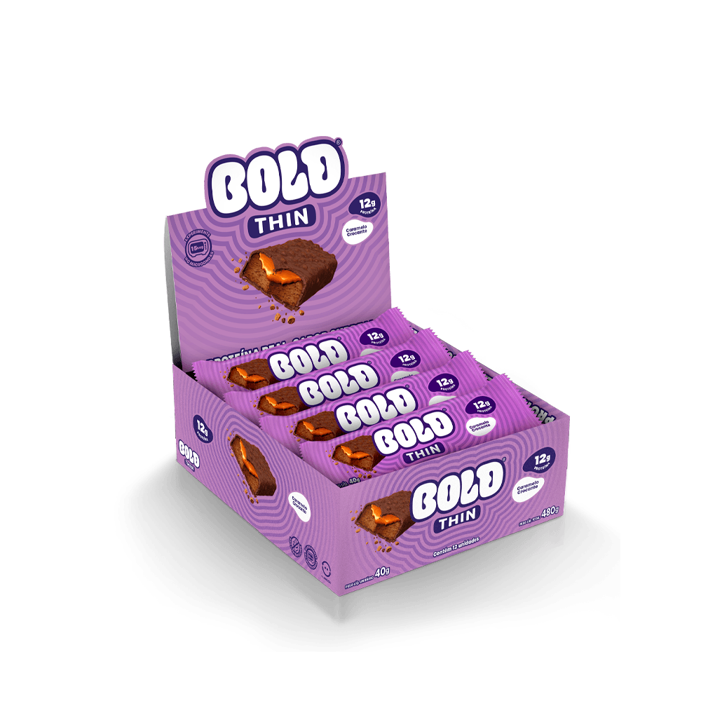 BOLD THIN CARAMELO CROCANTE - BOLD Snacks